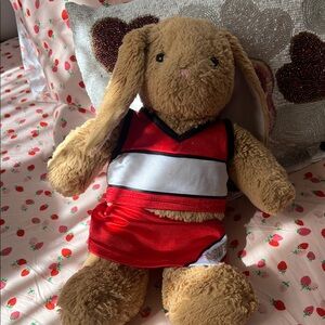 Red and White Cheerleader Outfit for Plush Toy